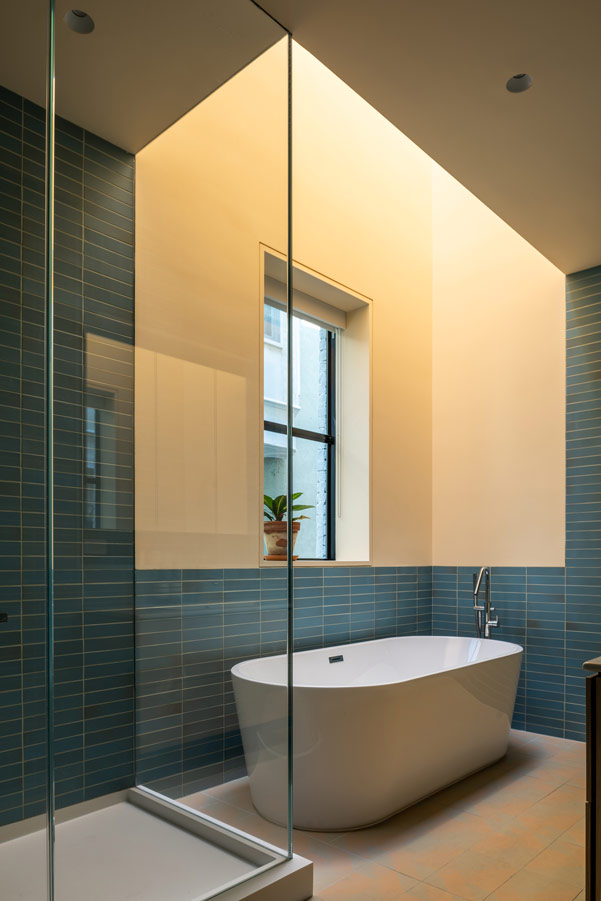brooklyn townhouse general contracting modern bathroom construction