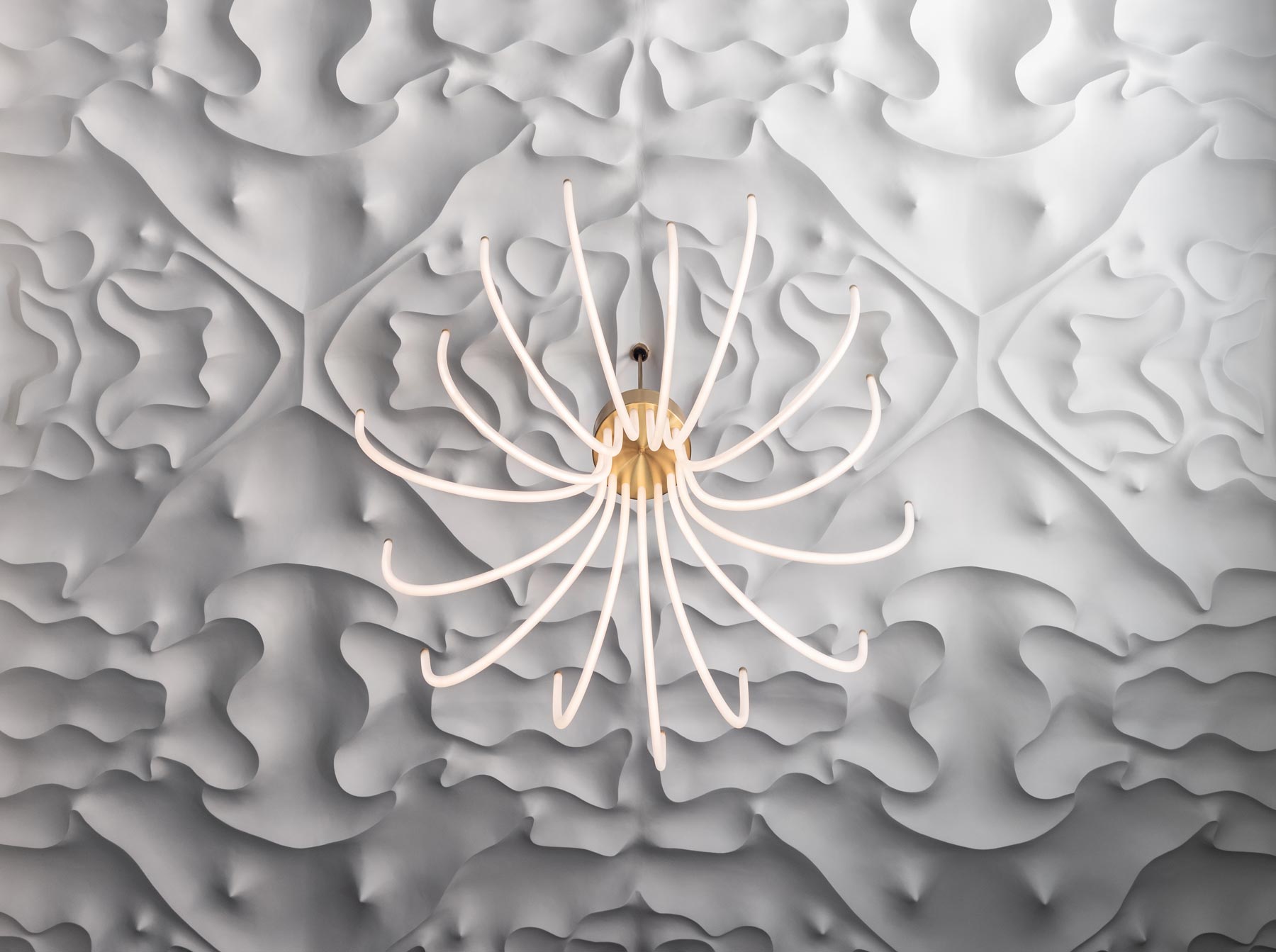 tribeca guest apartment plasterwork sculptural ceiling