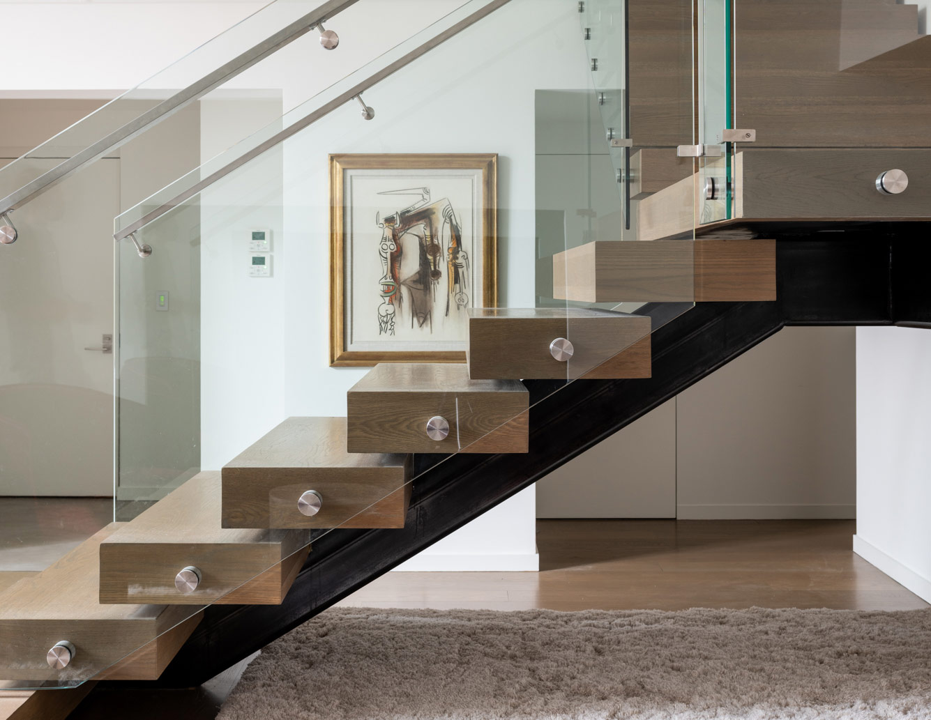 nyc luxury apartment custom stair builder